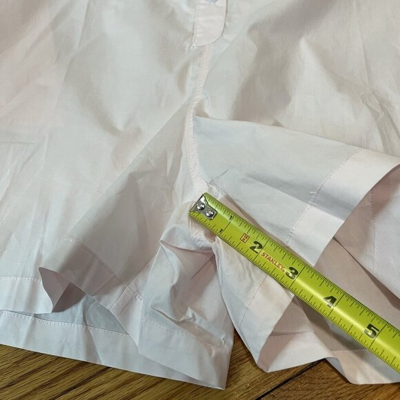 Parke Pink Cotton Long Sleeve Button Front Polo Romper Size Small - Picture 7 of 7